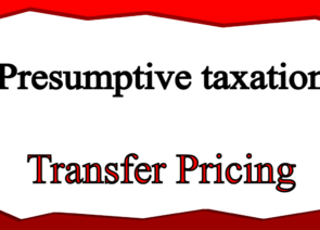 Presumptive taxation Transfer Pricing