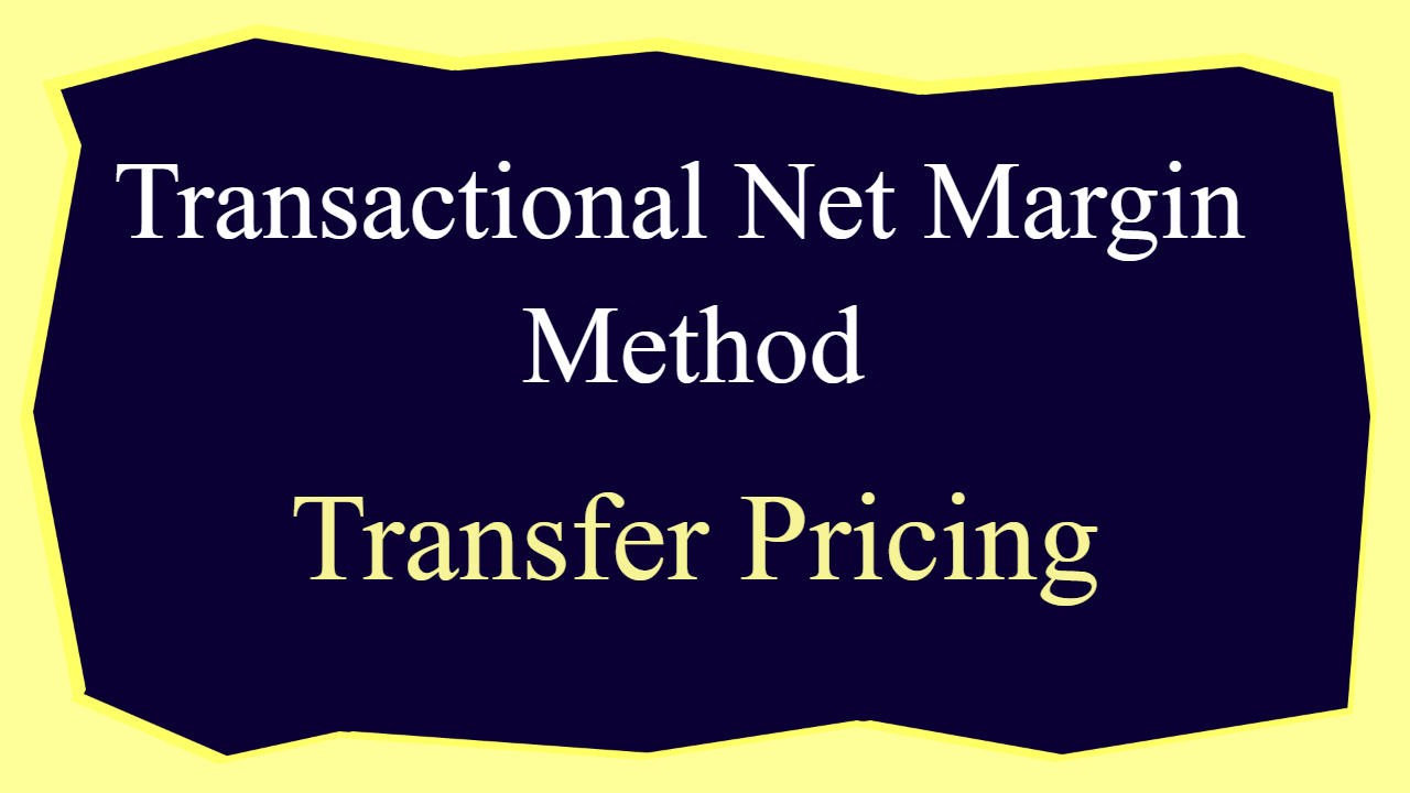transactional net margin method transfer pricing
