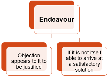 When shall competent authority endeavour