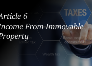 Article 6 Income From Immovable Property