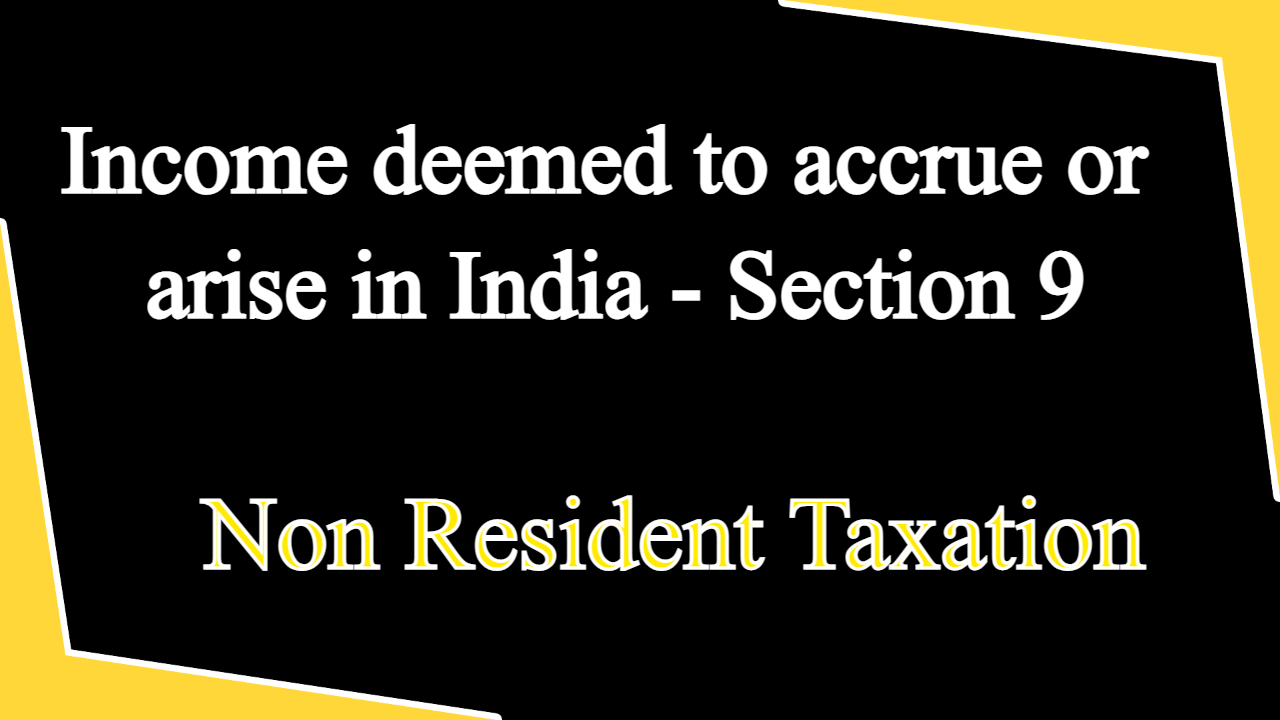 Section 9 of Income Tax Act