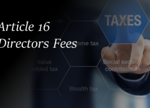 Directors Fees – Article 16 – OECD Model tax Convention