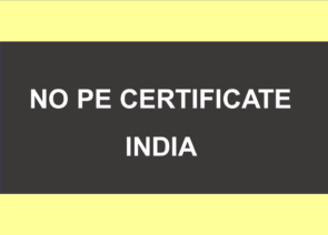 No PE Certificate India