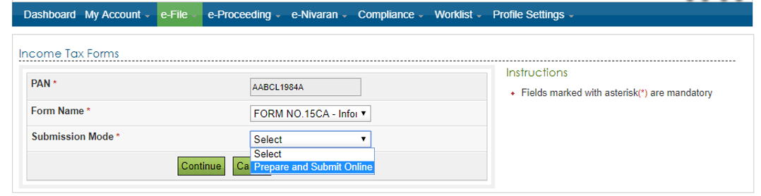 What is Form 15CA of the Income Tax Act, 1961? - Sorting Tax