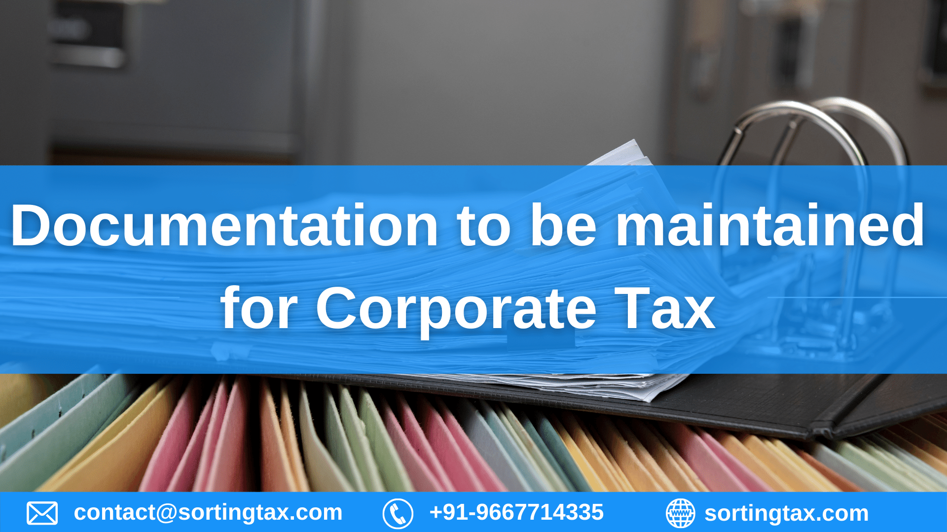 Documentation to be maintained for Corporate Tax