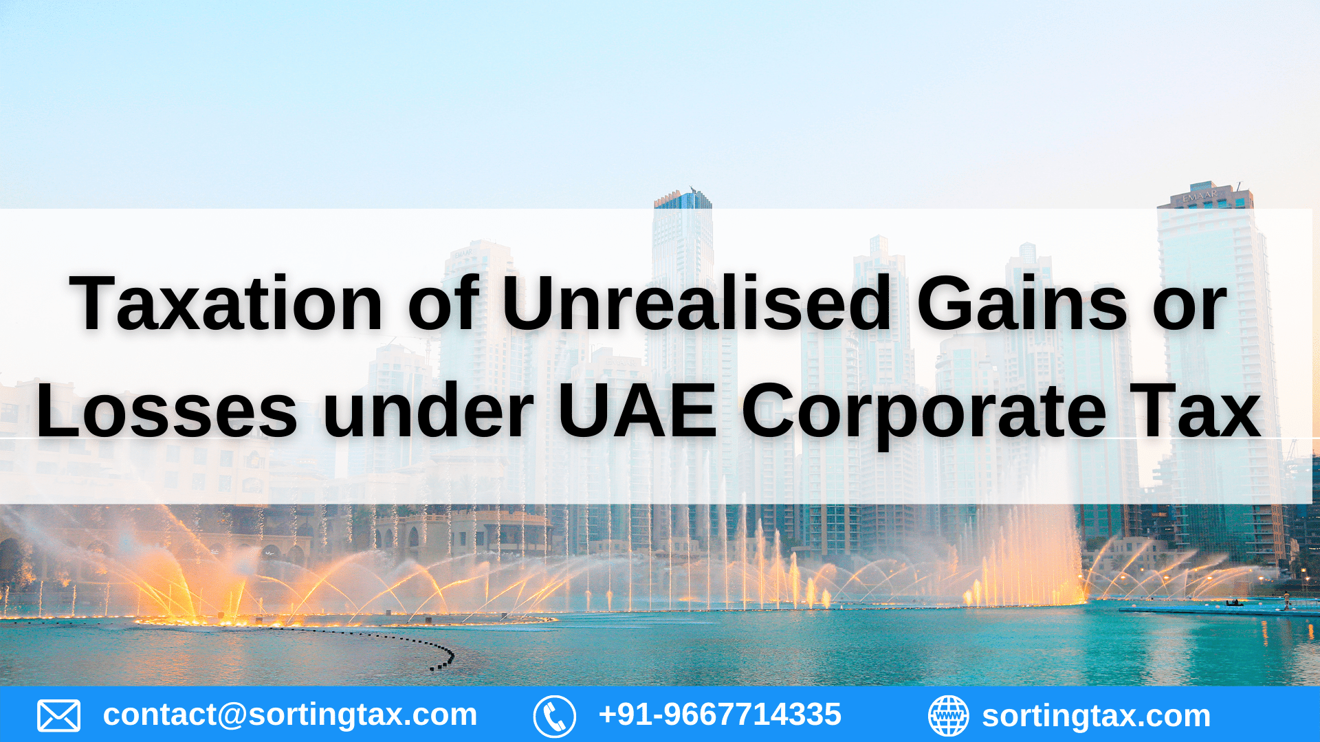 Taxation of Unrealised Gains or Losses under UAE Corporate Tax
