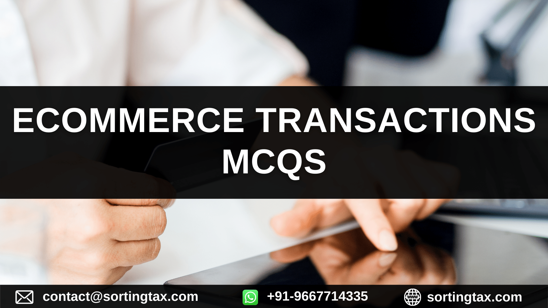 Ecommerce Transactions MCQ - International Taxation