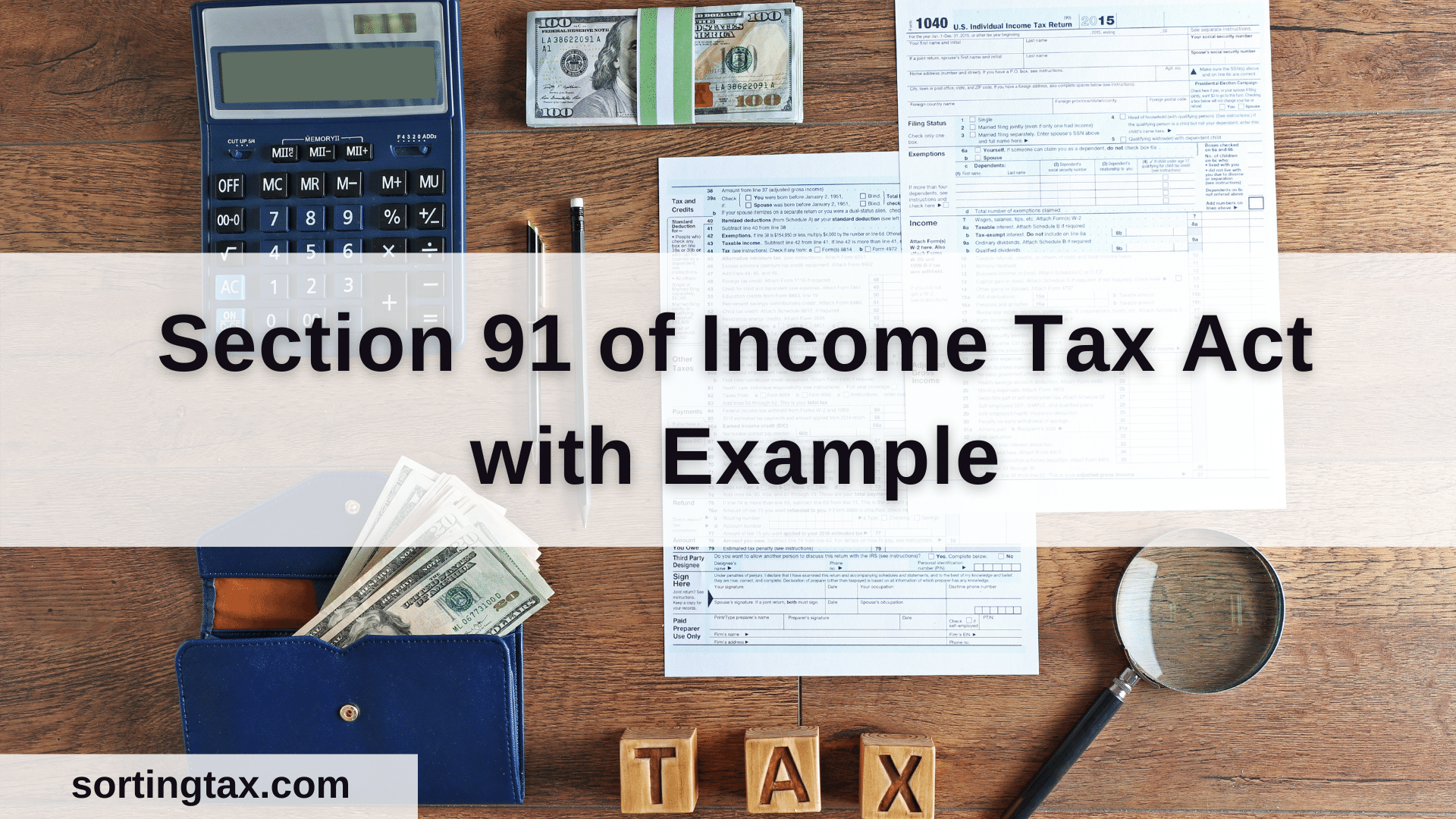 Section 91 Of Income Tax Act With Example Sorting Tax